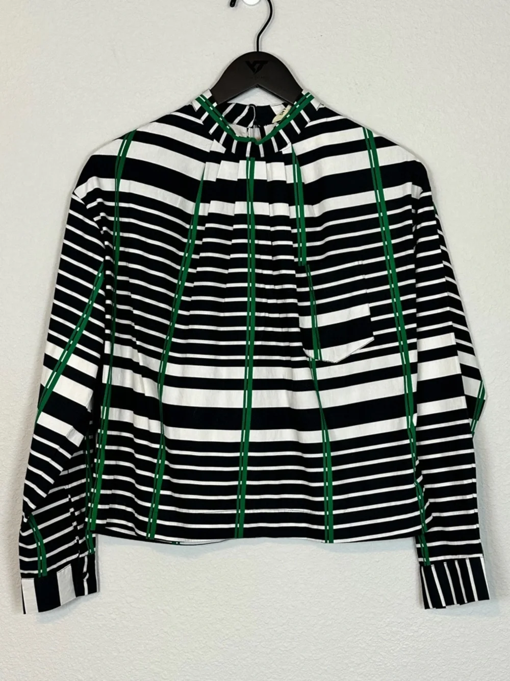 New! Du Paradis Zoe Cropped Longsleeve Shirt - 100% Cotton - Size XS